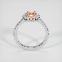 0.92 Ct. Padparadscha Sapphire Ring, 10K White Gold 3