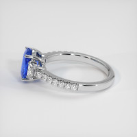 1.94 Ct. Blue Sapphire Ring, 10K White Gold 4