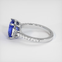 4.04 Ct. Blue Sapphire Ring, 10K White Gold 4