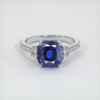 5.69 Ct. Sapphire Ring, 14K White Gold 1