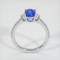 2.55 Ct. Blue Sapphire Ring, 14K White Gold 3