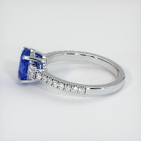 2.55 Ct. Blue Sapphire Ring, 14K White Gold 4