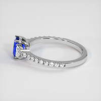 1.27 Ct. Blue Sapphire Ring, 14K White Gold 4