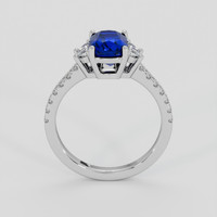 1.82 Ct. Blue Sapphire Ring, 14K White Gold 3