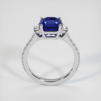 3.22 Ct. Blue Sapphire Ring, 14K White Gold 3
