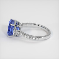 5.69 Ct. Color Change Sapphire Ring, 14K White Gold 4