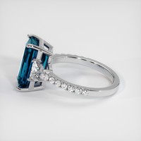 6.90 Ct. Gemstone Ring, 14K White Gold 4