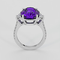 8.80 Ct. Purple Amethyst Ring, 14K White Gold 3