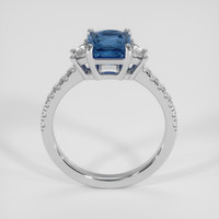 1.73 Ct. Blue Cobalt Spinel Ring, 14K White Gold 3