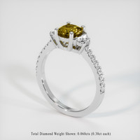 1.01 Ct. Gemstone Ring, 14K White Gold 2