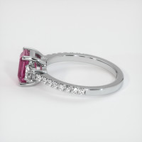 2.08 Ct. Pink Sapphire Ring, 14K White Gold 4