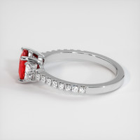 1.15 Ct. Ruby Ring, 14K White Gold 4