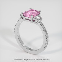 2.04 Ct. Sapphire Ring, 14K White Gold 2