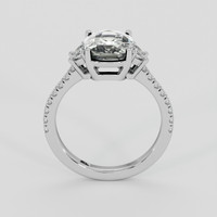 3.03 Ct. Green Sapphire Ring, 14K White Gold 3