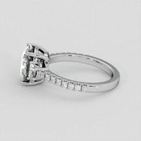 3.03 Ct. Green Sapphire Ring, 14K White Gold 4