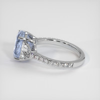 4.10 Ct. Sapphire Ring, 14K White Gold 4