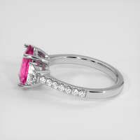 2.53 Ct. Purplish Pink Sapphire Ring, 14K White Gold 4