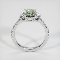 2.38 Ct. Green Sapphire Ring, 14K White Gold 3