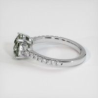 2.38 Ct. Green Sapphire Ring, 14K White Gold 4