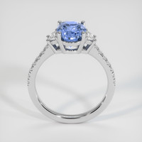 2.57 Ct. Blue Sapphire Ring, 14K White Gold 3