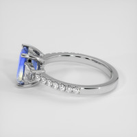 2.18 Ct. Bi Color Sapphire Ring, 14K White Gold 4