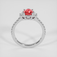 1.37 Ct. Padparadscha Sapphire Ring, 14K White Gold 3