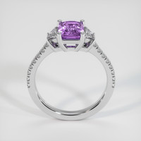 1.37 Ct. Purple Sapphire Ring, 14K White Gold 3