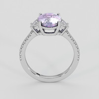 3.17 Ct. Purple Sapphire Ring, 14K White Gold 3
