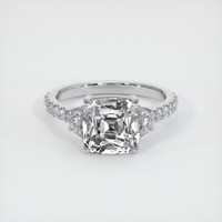 2.75 Ct. White Sapphire Ring, 14K White Gold 1