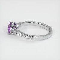 1.46 Ct. Purple Sapphire Ring, 14K White Gold 4
