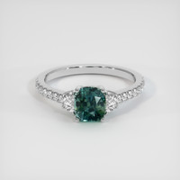 2.13 Ct. Sapphire Ring, 14K White Gold 1