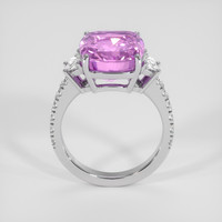 9.13 Ct. Purplish Pink Sapphire Ring, 14K White Gold 3