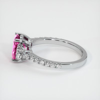 2.09 Ct. Pinkish Purple Sapphire Ring, 14K White Gold 4