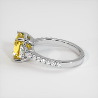 3.05 Ct. Sapphire Ring, 14K White Gold 4