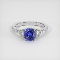 1.47 Ct. Sapphire Ring, 18K White Gold 1