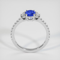 1.27 Ct. Blue Sapphire Ring, 18K White Gold 3