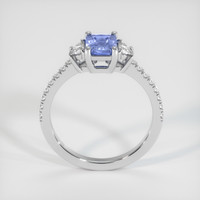 0.95 Ct. Blue Sapphire Ring, 18K White Gold 3