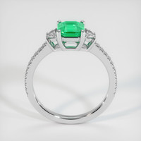 0.89 Ct. Emerald Ring, 18K White Gold 3