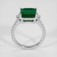 3.91 Ct. Emerald Ring, 18K White Gold 3