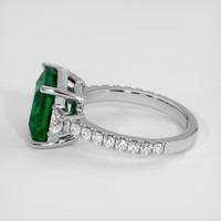 3.91 Ct. Emerald Ring, 18K White Gold 4