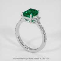 1.91 Ct. Emerald Ring, 18K White Gold 2
