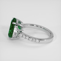 4.54 Ct. Emerald Ring, 18K White Gold 4