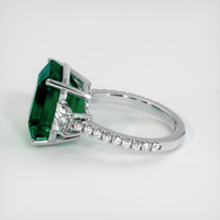 9.21 Ct. Emerald Ring, 18K White Gold 4