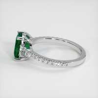 1.38 Ct. Emerald Ring, 18K White Gold 4