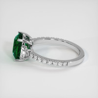 2.62 Ct. Emerald Ring, 18K White Gold 4