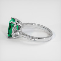 1.33 Ct. Emerald Ring, 18K White Gold 4