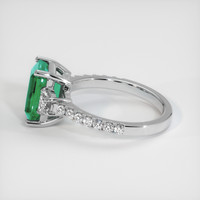 1.75 Ct. Emerald Ring, 18K White Gold 4