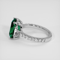 3.23 Ct. Emerald Ring, 18K White Gold 4