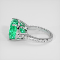 9.93 Ct. Emerald Ring, 18K White Gold 4