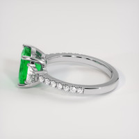 1.96 Ct. Emerald Ring, 18K White Gold 4